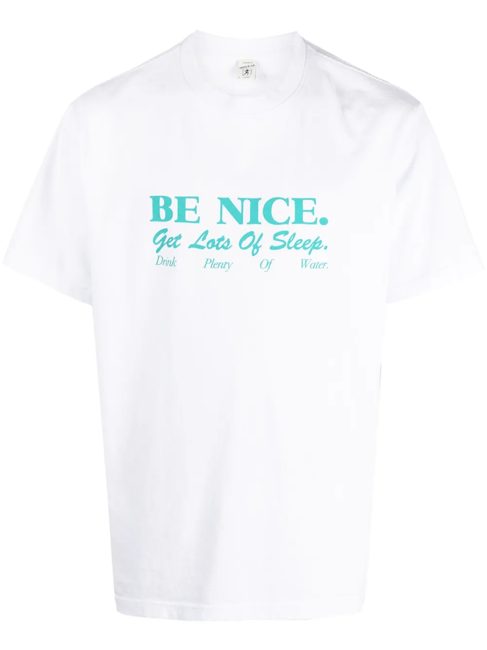 slogan-print T-shirt