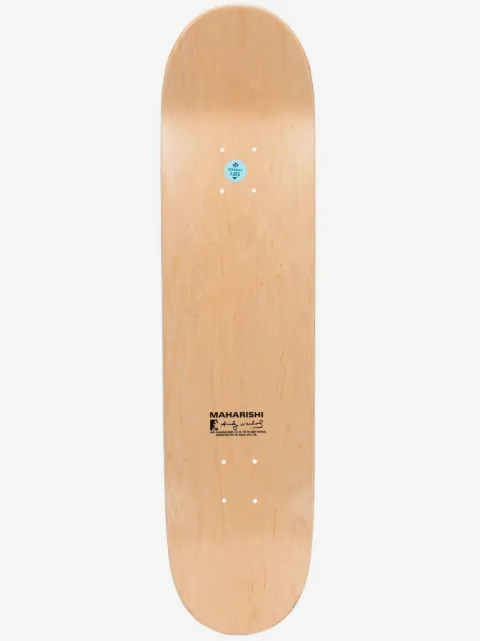 Maharishi logo-print detail skateboard