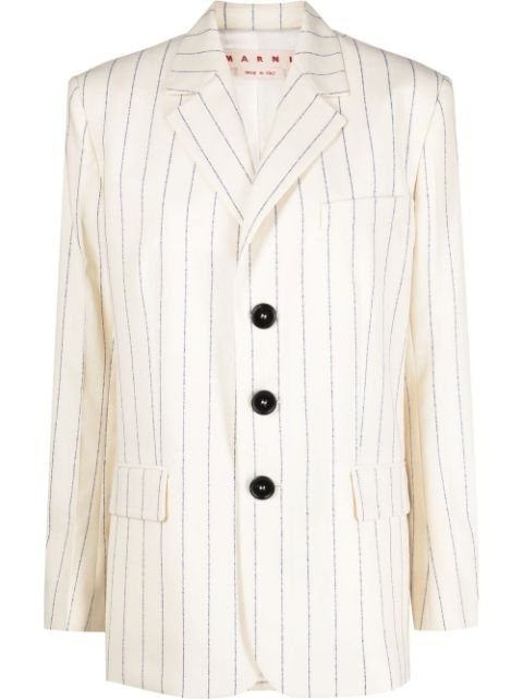 Marni striped virgin-wool blazer Women