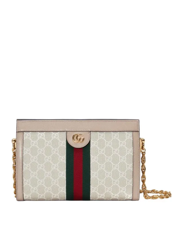 Gucci Ophidia GG Small Shoulder Bag - White