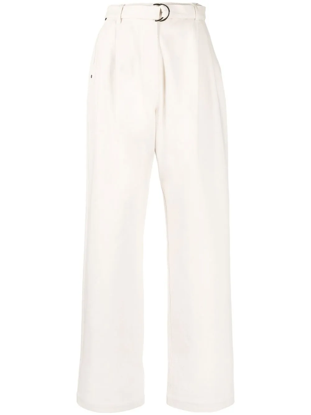 

Peter Do belted wide-leg jeans - Neutrals