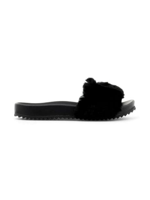 Neil Jr. faux fur slides