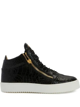 Black high top giuseppes sales