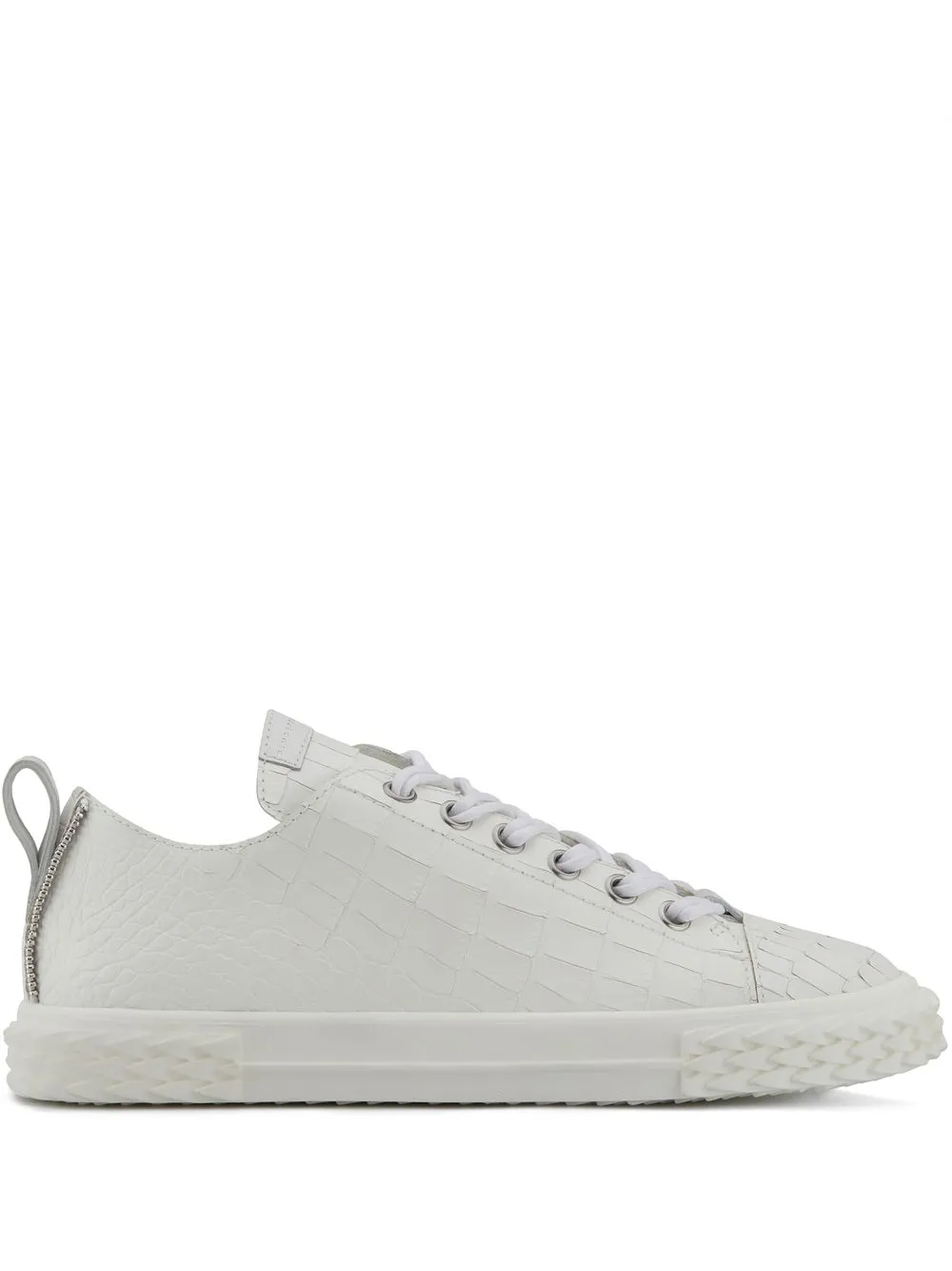 

Giuseppe Zanotti snake-skin low-top sneakers - White