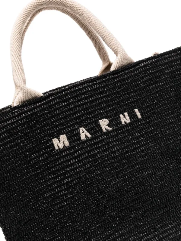 Marni ラフィア ハンドバッグ | ブルー | FARFETCH JP