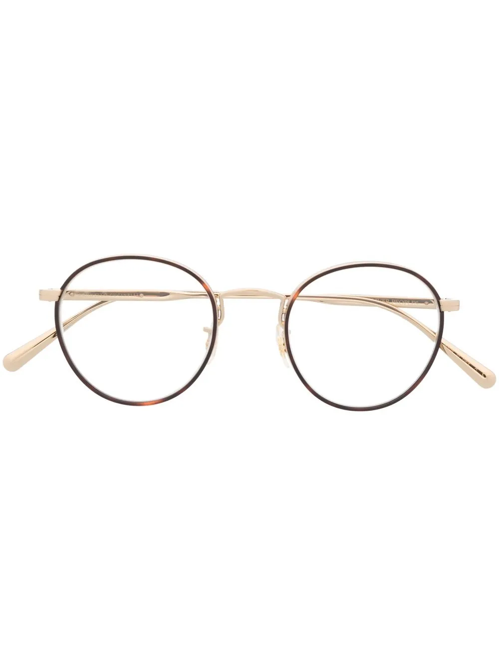 

Oliver Peoples lentes con armazón redonda metalizada - Dorado