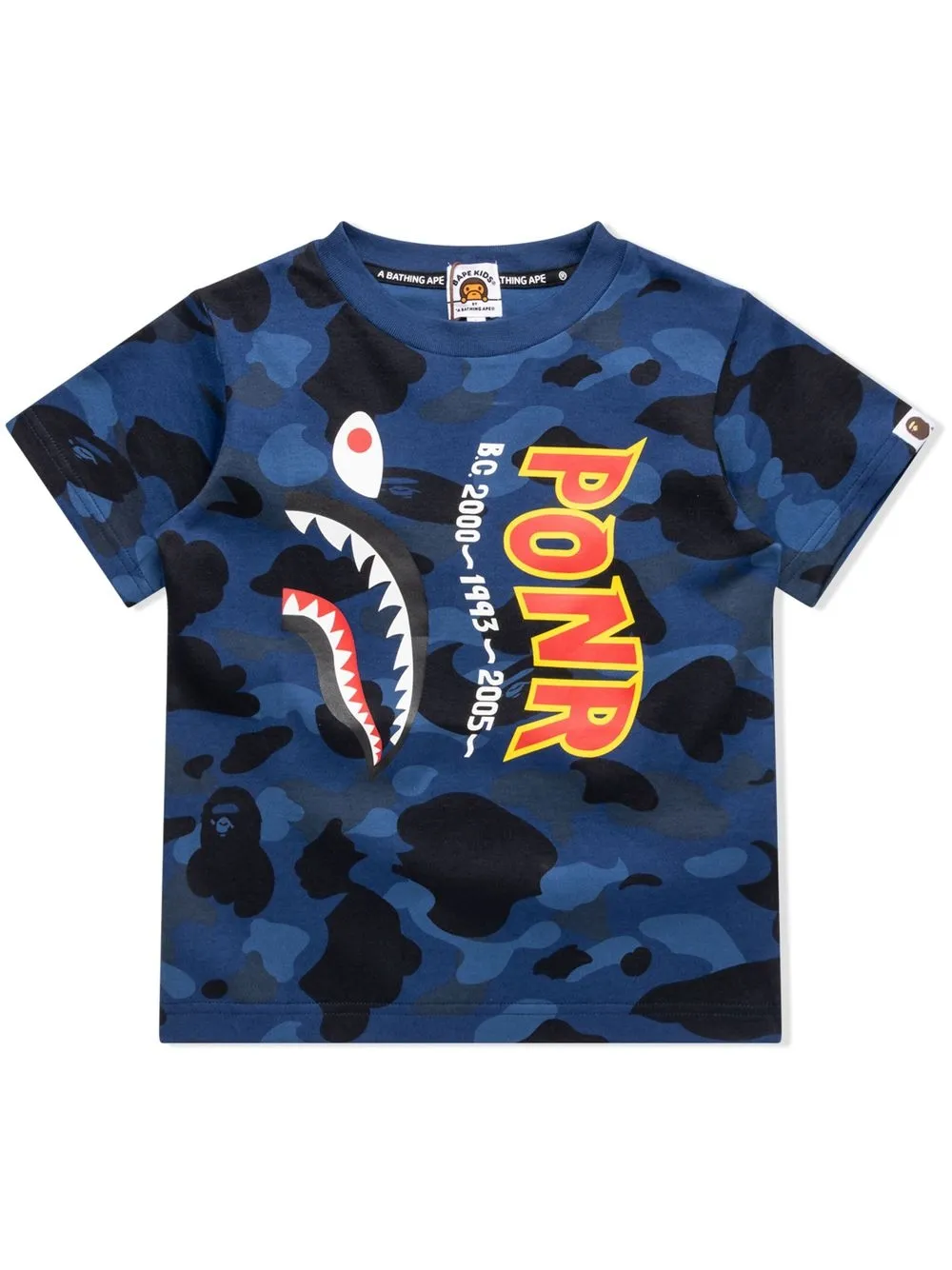 

A BATHING APE® playera Color Camo Shark - Azul