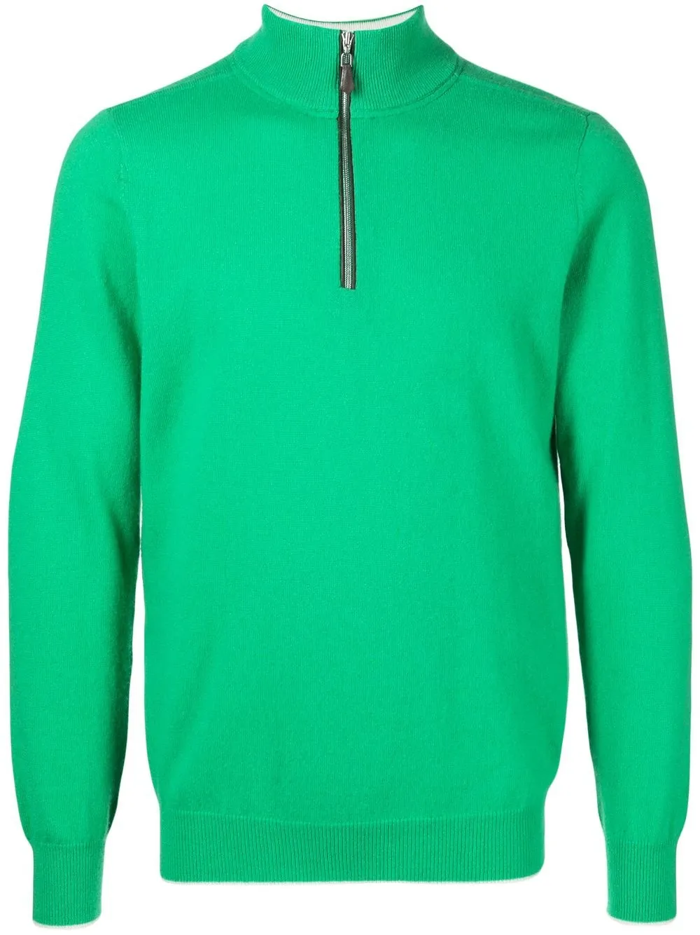 

N.Peal The Carnaby half-zip fastening jumper - Green