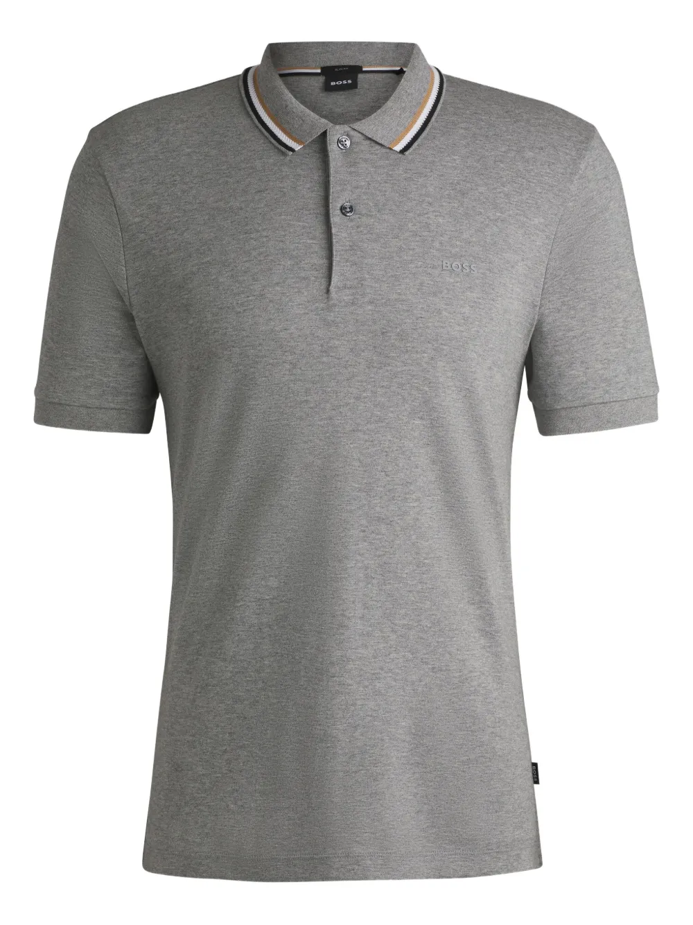 BOSS cotton polo shirt | Grey | Image 1