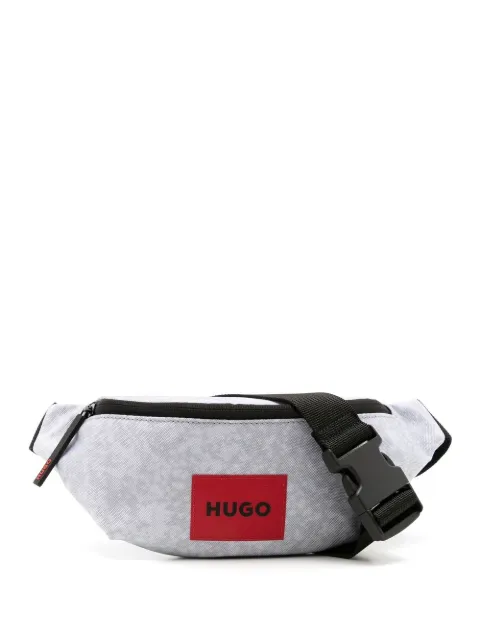 HUGO Bolsa transversal com patch de logo