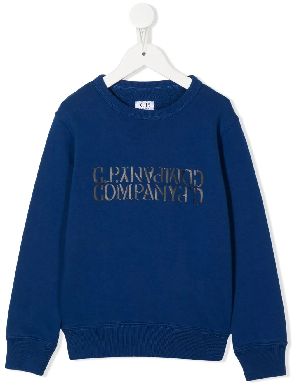 

C.P. Company Kids sudadera con logo estampado - Azul