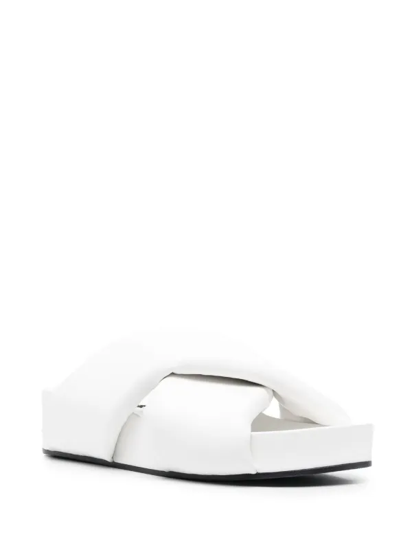 Jil Sander Women s Crossover Strap Slip on Sandals