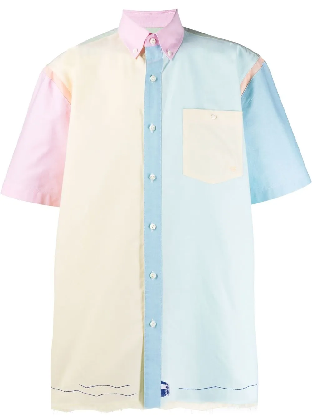 

Ader Error camisa con diseño color block - Amarillo