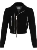 Giuseppe Zanotti Amelia cropped velvet jacket - Black