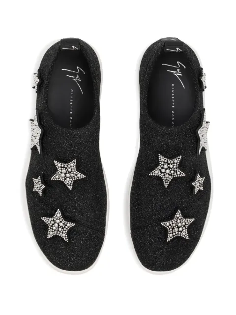 Giuseppe Zanotti rhinestone-embellished star patches