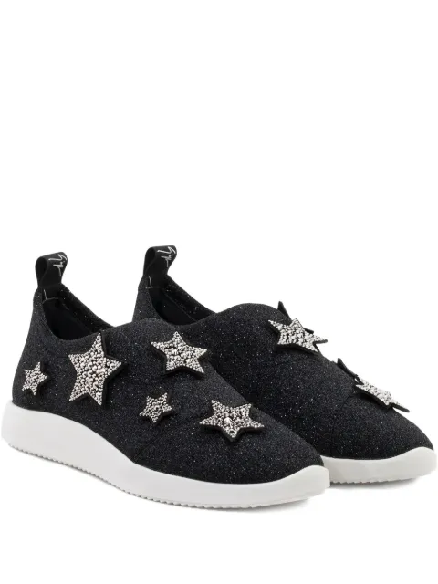 Giuseppe Zanotti rhinestone-embellished star patches