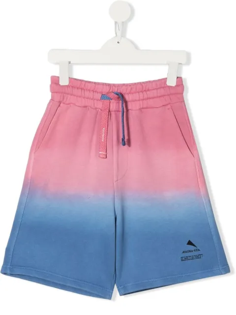 Mauna Kea tie-dye logo-print track shorts