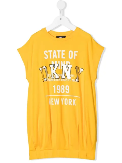 Dkny Kids logo-print T-shirt dress