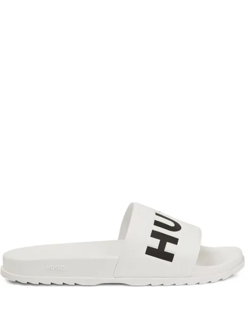HUGO Logo strap flip-flops