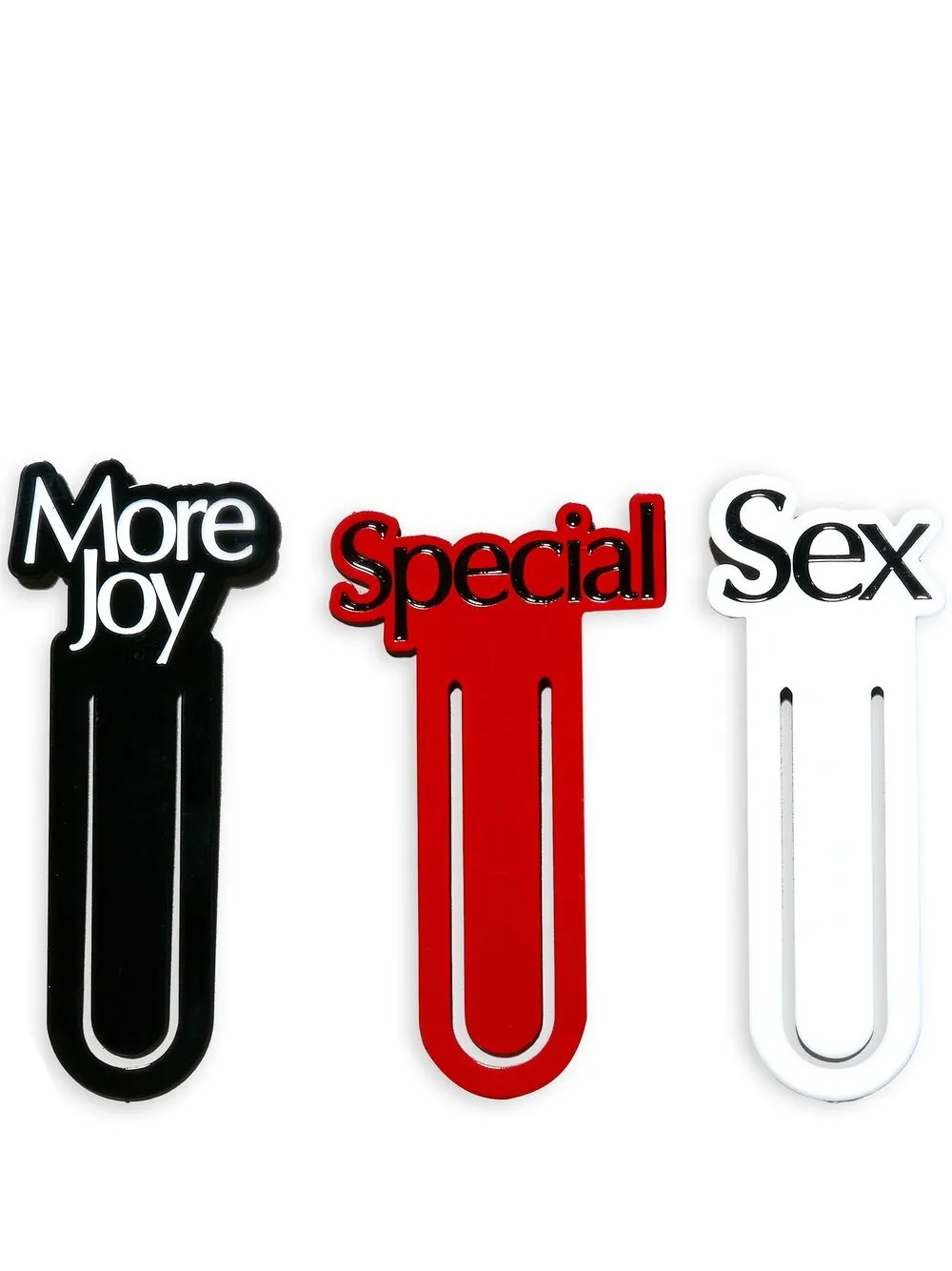 

More Joy logo-print bookmarks (set of 3) - Red