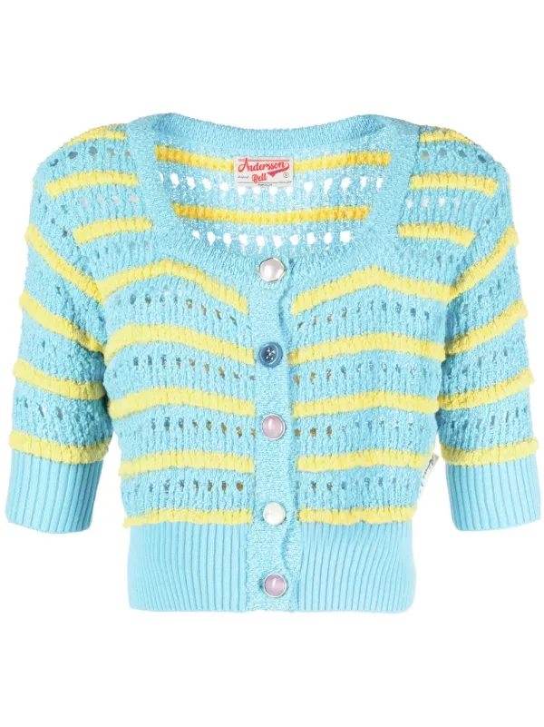 Andersson Bell Cropped open-knit 