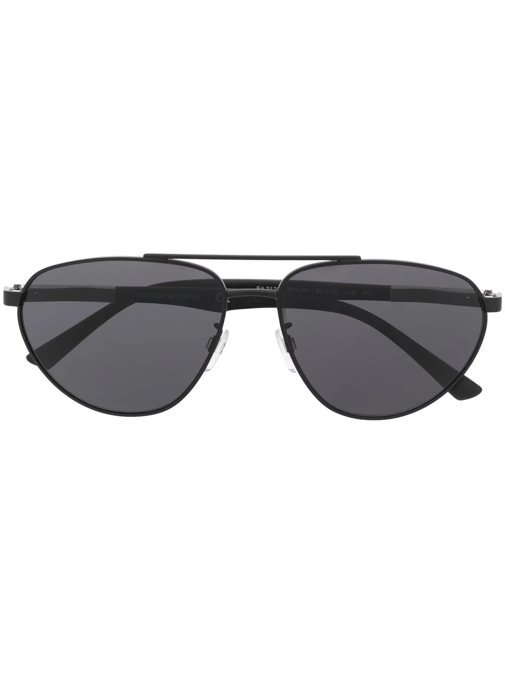 

Emporio Armani tinted engraved-logo sunglasses - Black