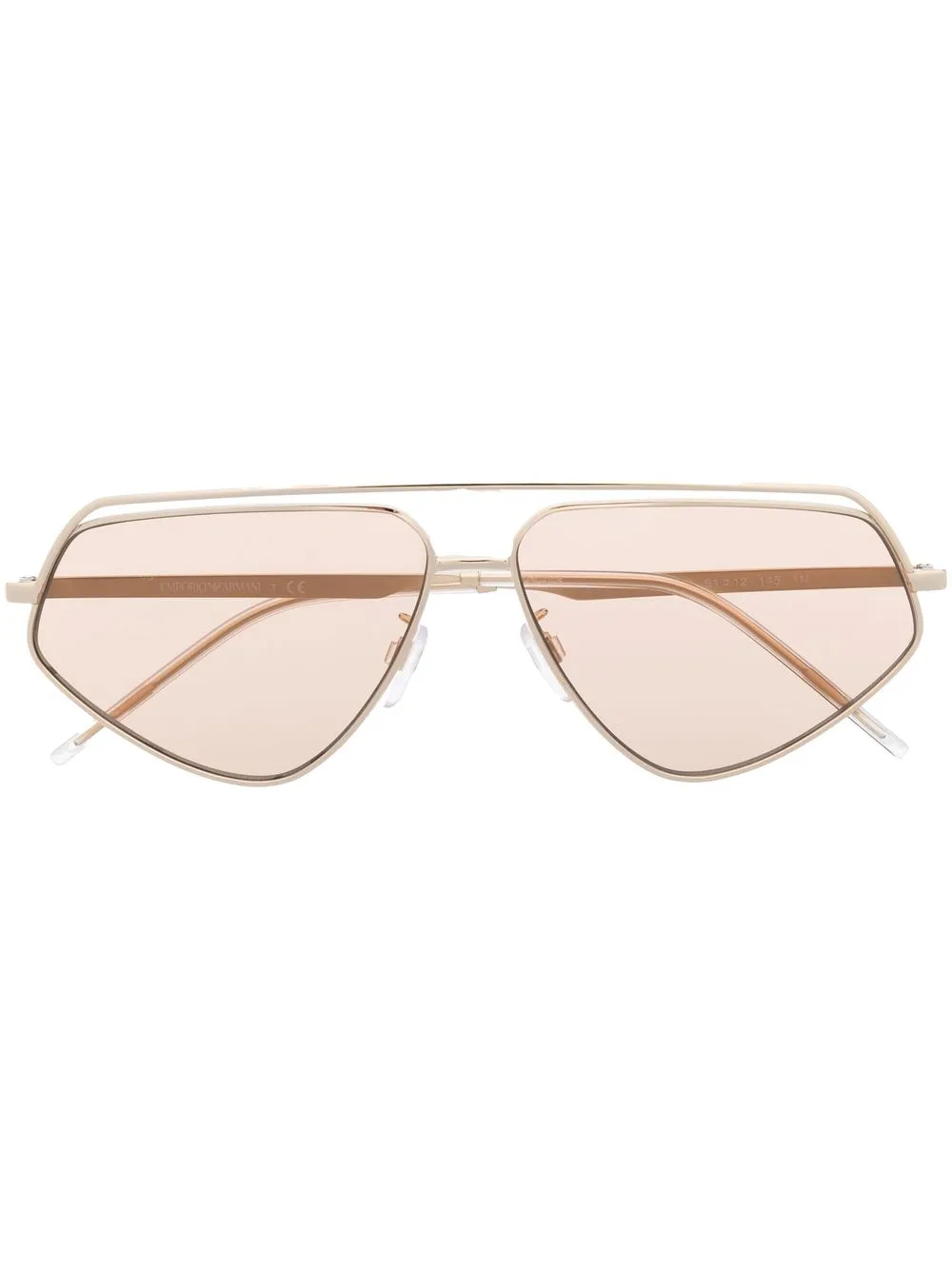 

Emporio Armani lentes de sol con logo grabado - Dorado