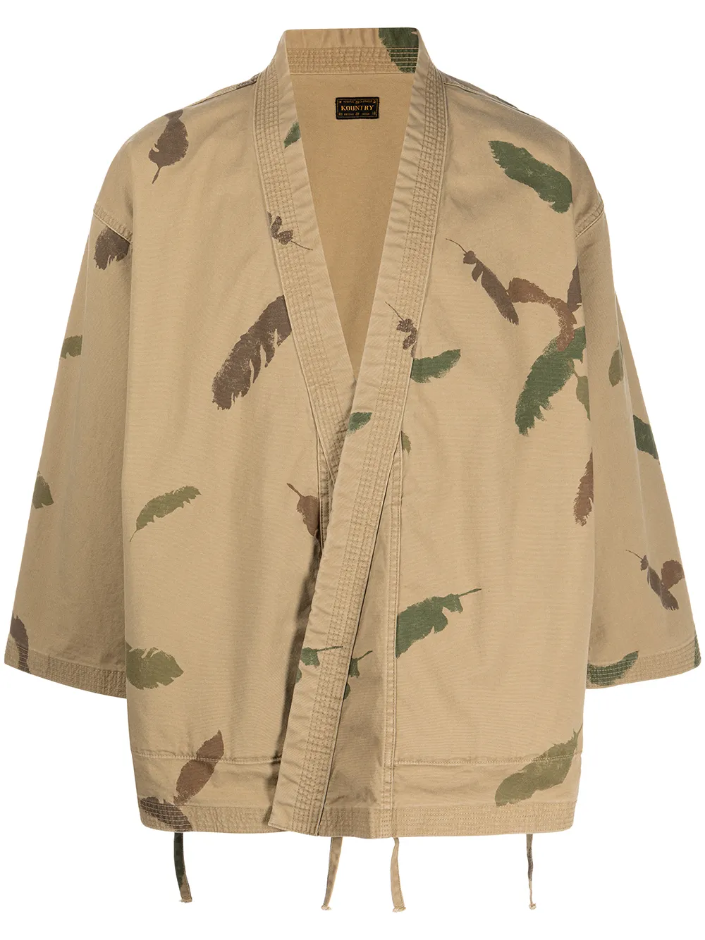 

Kapital Kakashi feather-print shirt - Multicolour