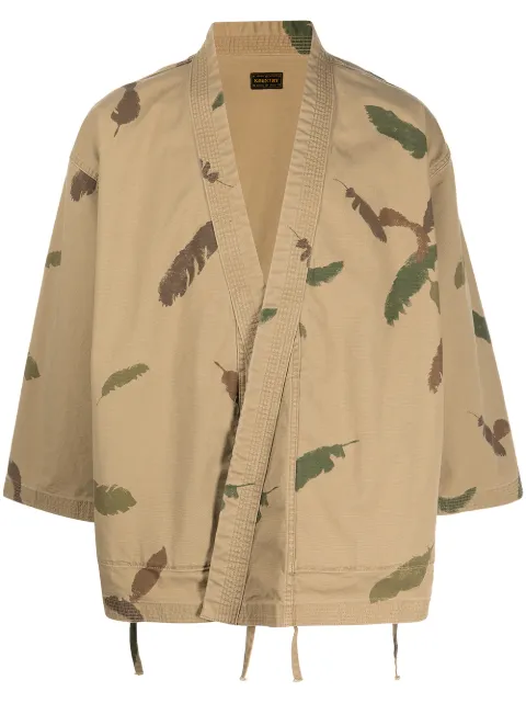 Kapital - Kakashi feather-print shirt