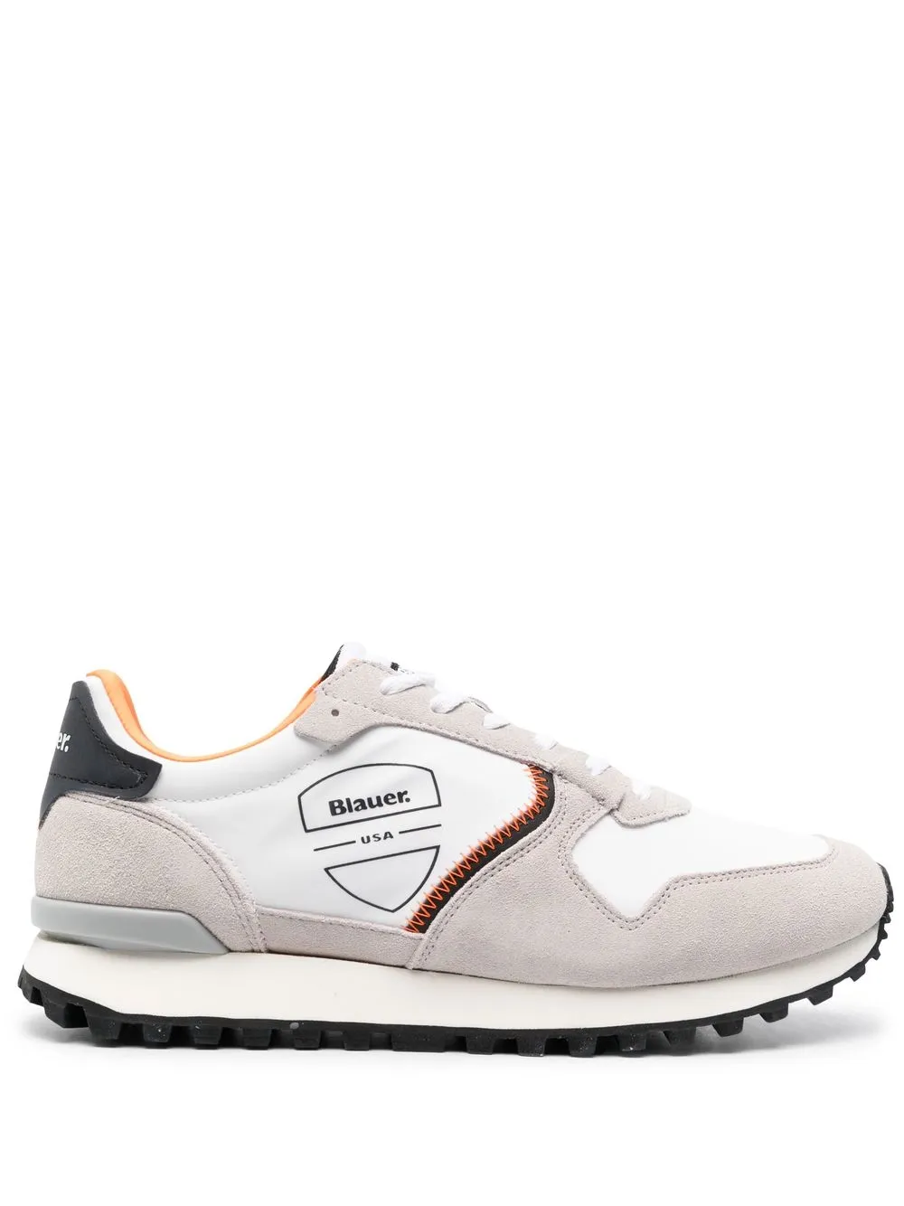 

Blauer tenis bajos Dixon con paneles - Blanco