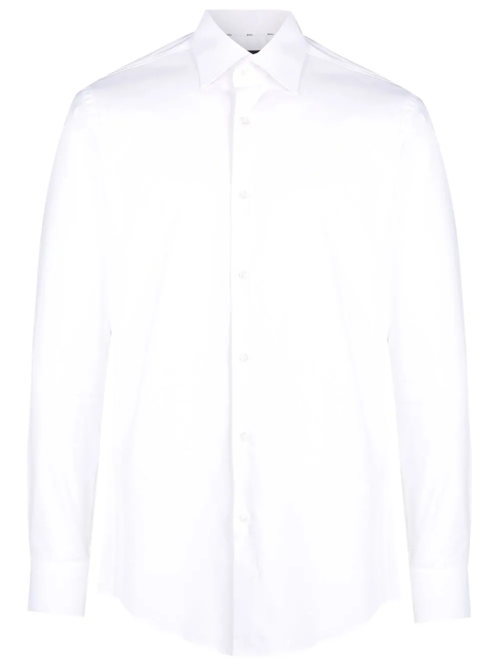 

BOSS Hank long-sleeve cotton shirt - White