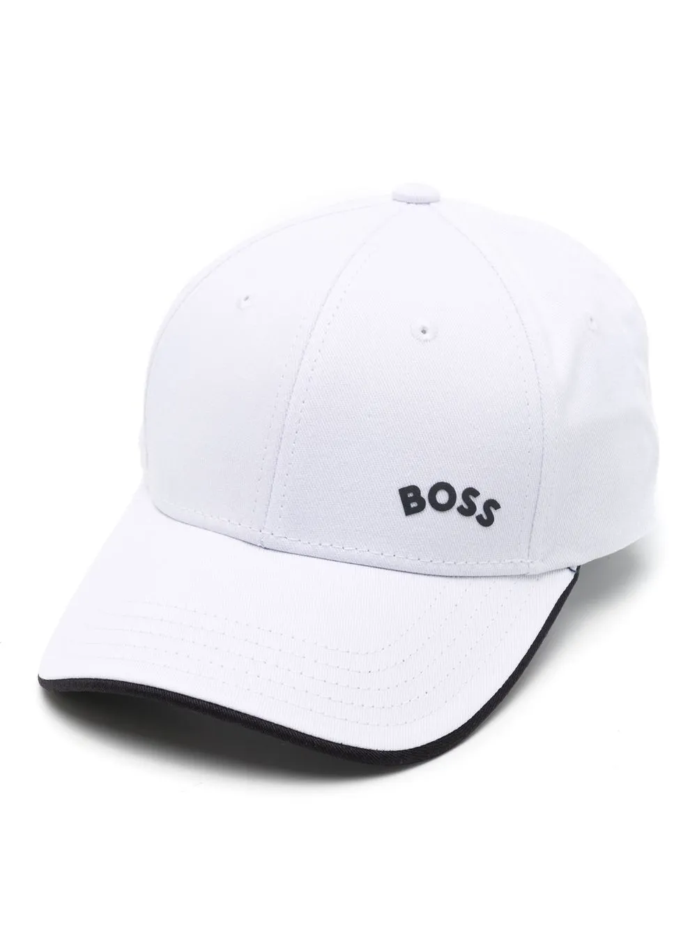 

BOSS embroidered-logo detail baseball cap - White