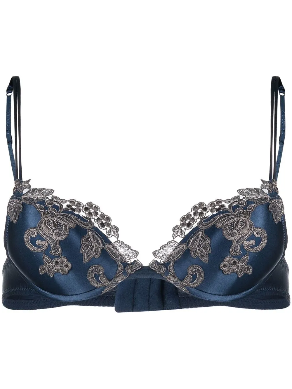 

La Perla lace-trim detail bra - Blue