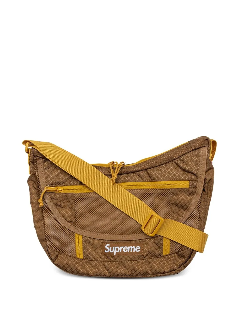 Supreme logo-patch Messenger Bag - Farfetch