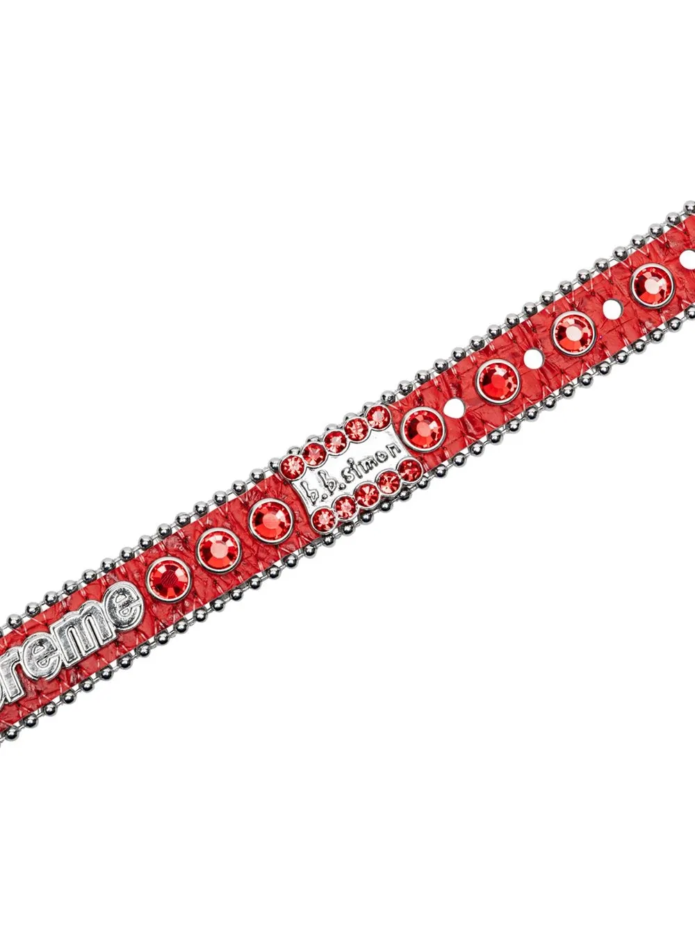 B.b. Simon Studded Dog Collar In Red