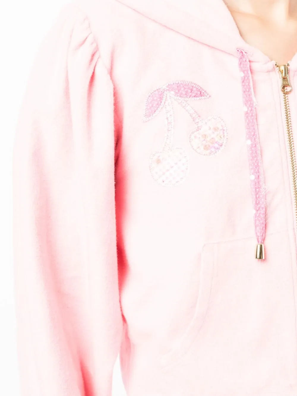 LoveShackFancy Hoodie met applicatie Roze