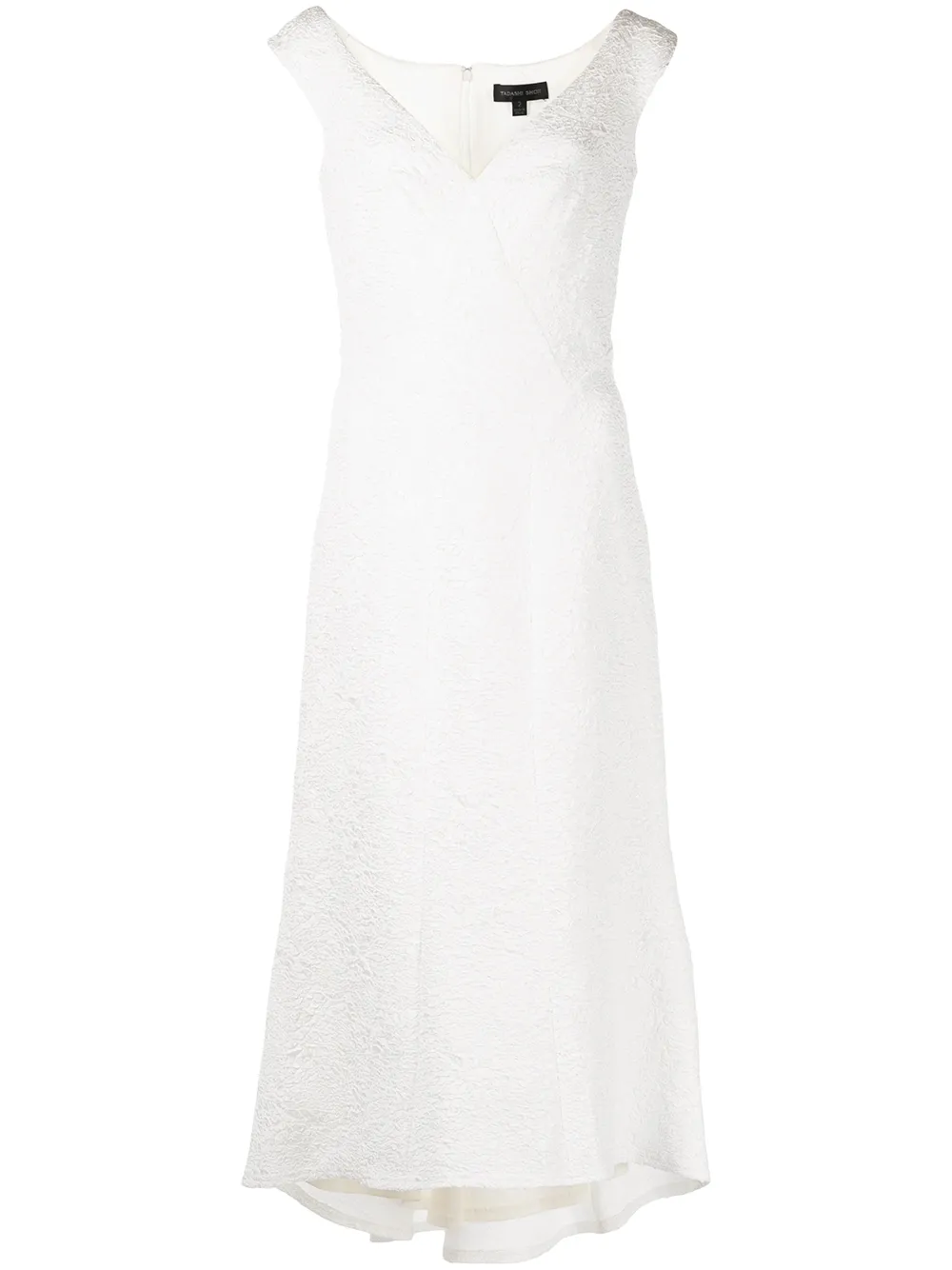 

Tadashi Shoji vestido midi con hombros descubiertos - Blanco