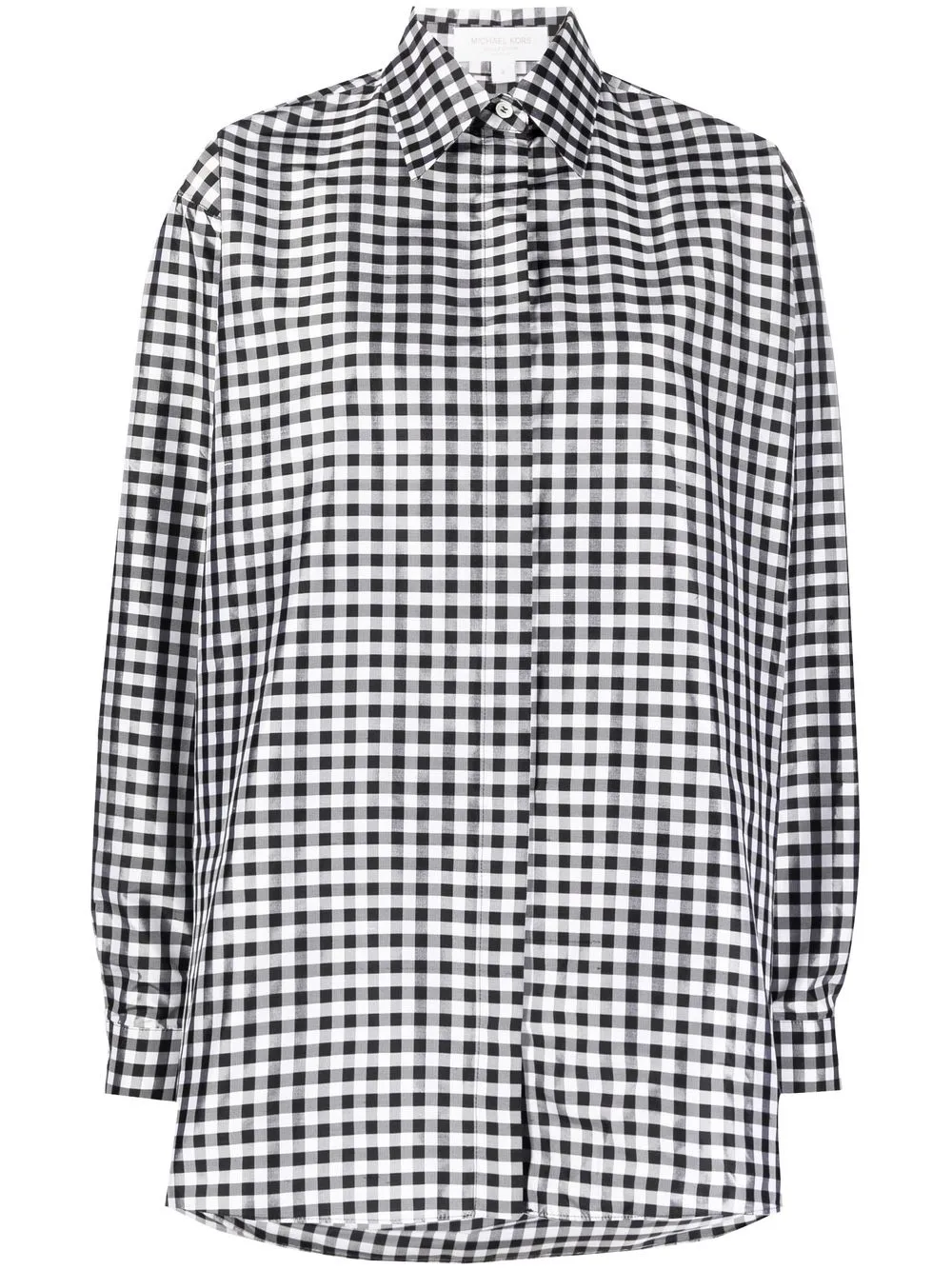 

Michael Kors Collection camisa a cuadros gingham - Negro