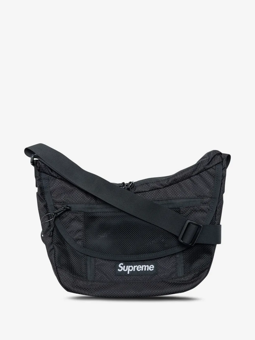 Supreme logo-patch shoulder bag | Black | Image 1