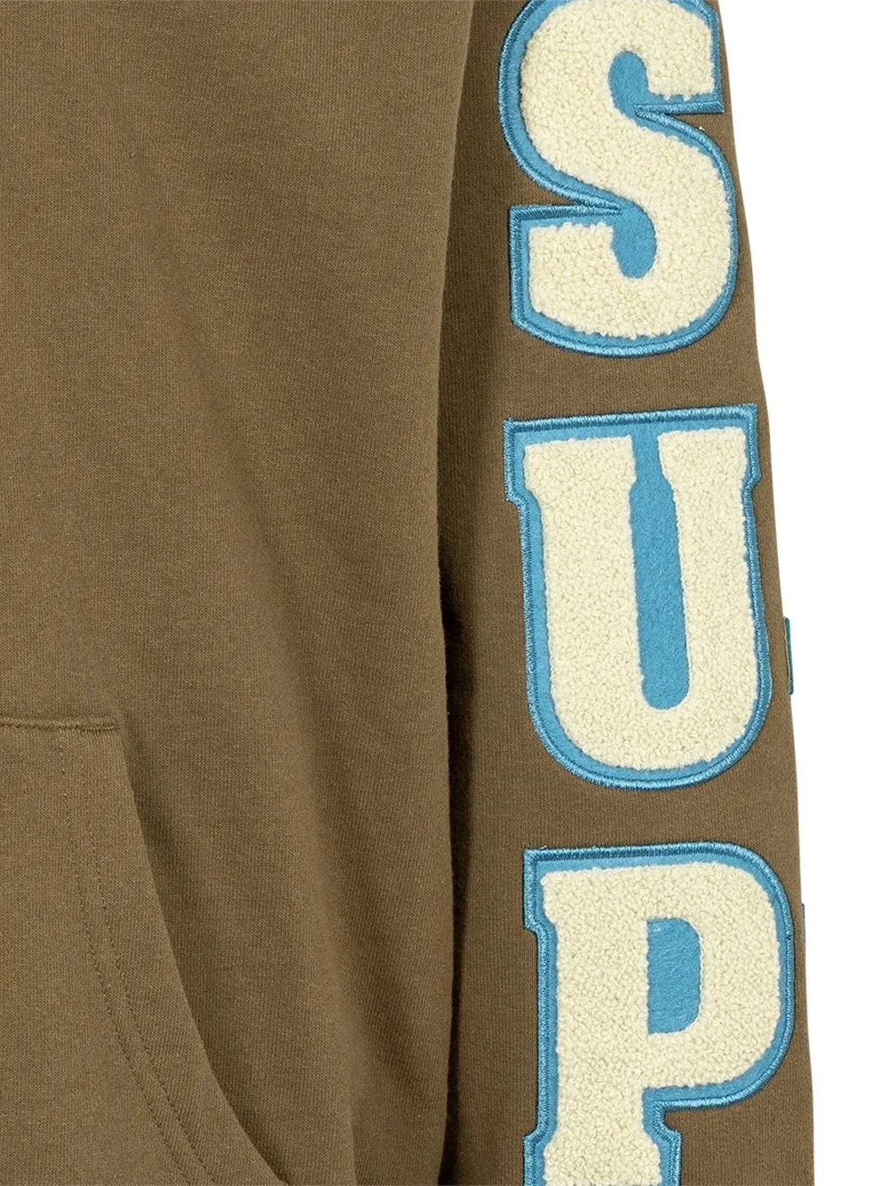 Supreme Team Chenille Hooded Sweatshirt 'Ash Grey