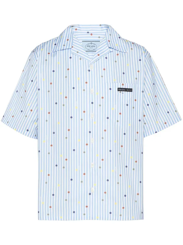 Prada polka-dot Striped Shirt - Farfetch