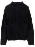 Balenciaga hooded wool cardigan - Black