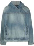 Balenciaga pullover denim jacket - Blue