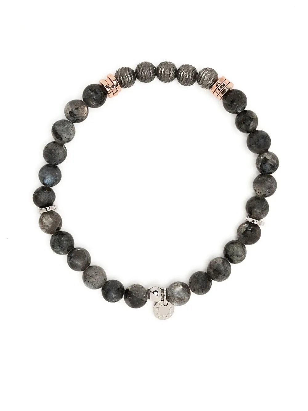 

Tateossian Stonehenge beaded bracelet - Grey