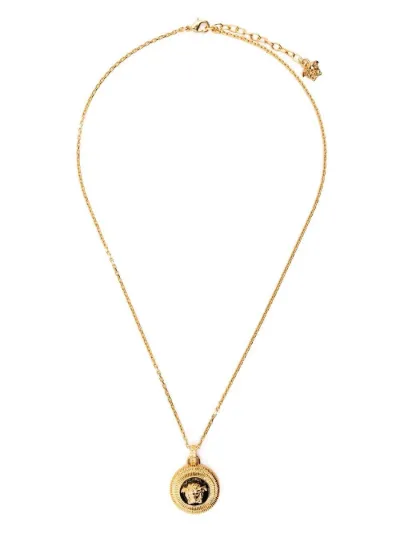 Versace Medusa medallion necklace gold 