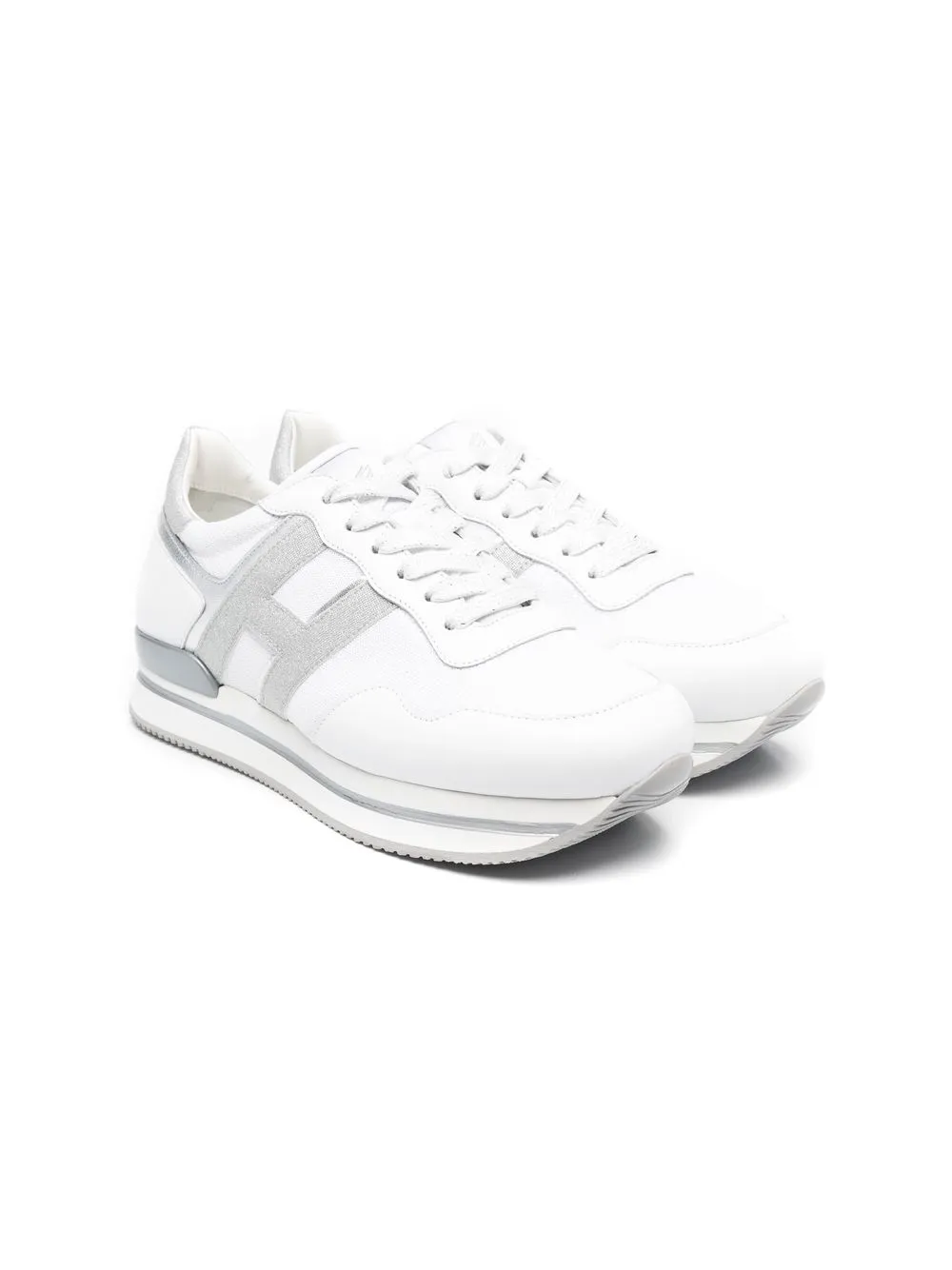 

Hogan Kids tenis bajos con agujetas - Blanco