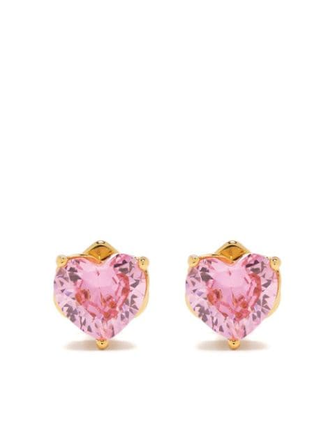 Kate Spade crystal heart stud earrings