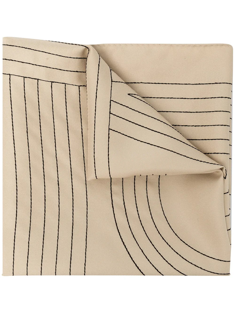 embroidered logo scarf