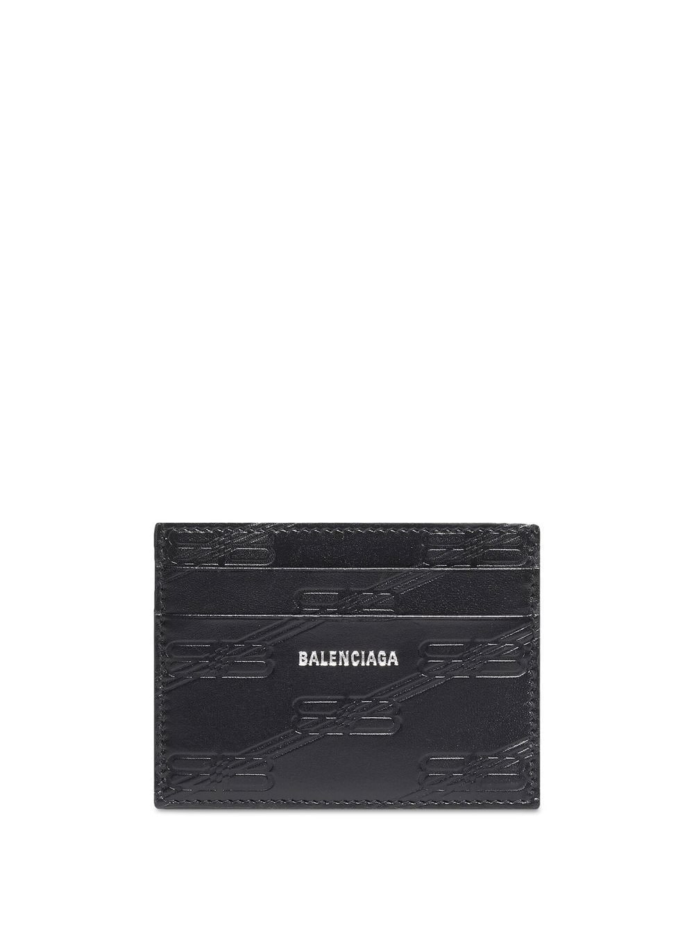 Balenciaga 经典logo压纹卡夹 In Black
