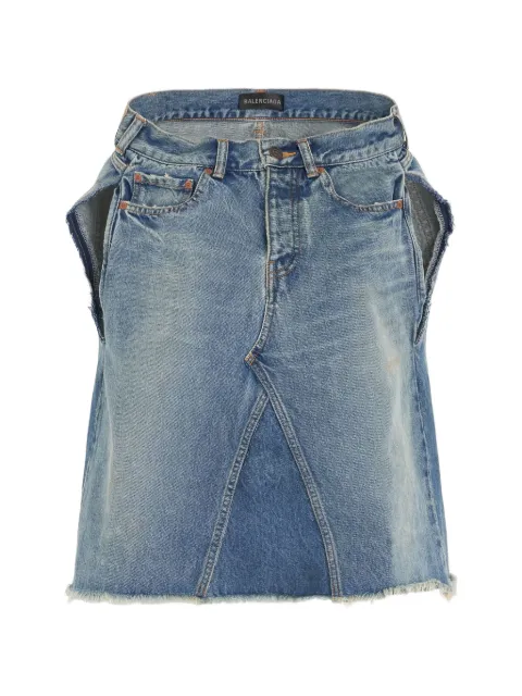 Balenciaga ærmeløs top med asymmetrisk søm